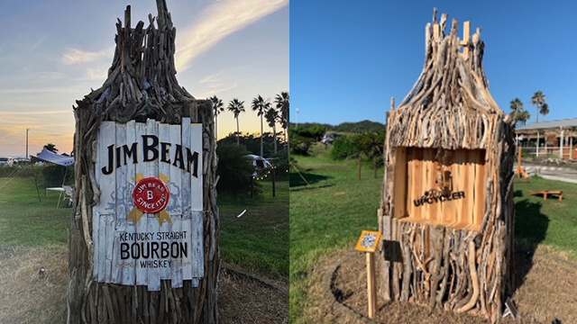 JIM BEAM ボトルタワー